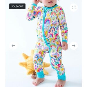 Birdie Bean Miley Bamboo Viscose Convertible Romper Rainbow 2T